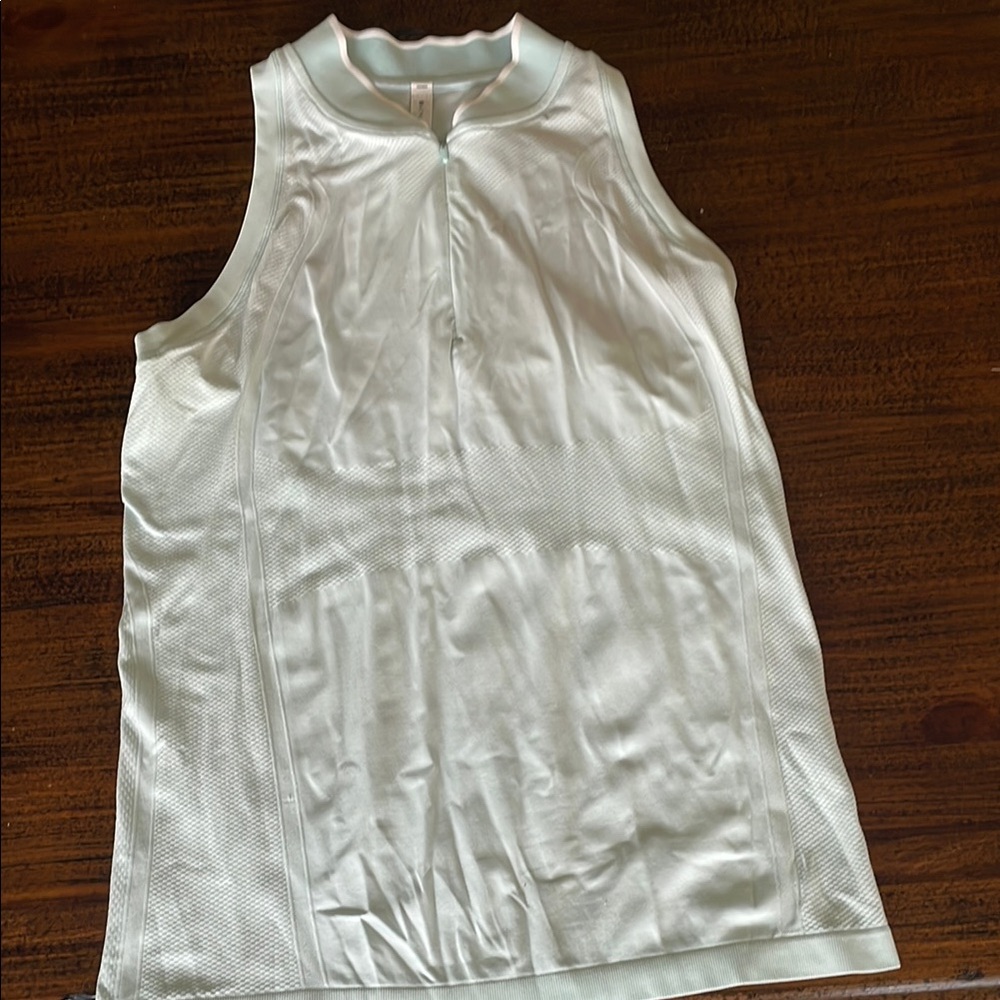 Athleta Mock Polo Light Blue Racerback Tank